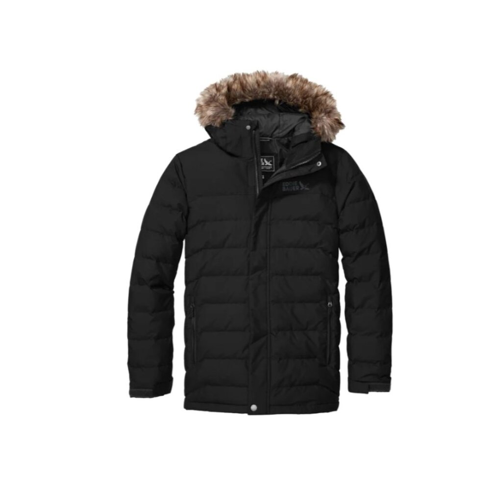 NWT Eddie Bauer Men's Down 650 Fill Black Parka Size XXL